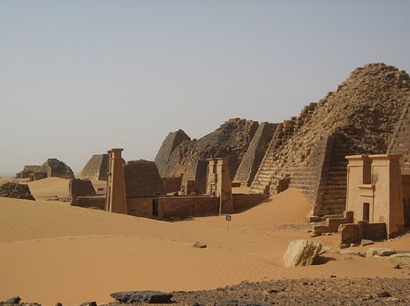 Khartoum Sudan Nubian pyramids of Meroe, Sudan