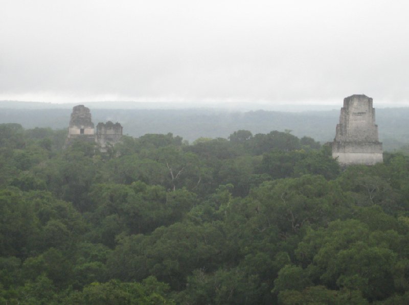 Looking out over the Maya Ruins, Tikal, Guatemala