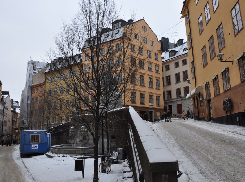 Photo Wintertime in the centre of Stockholm traditional