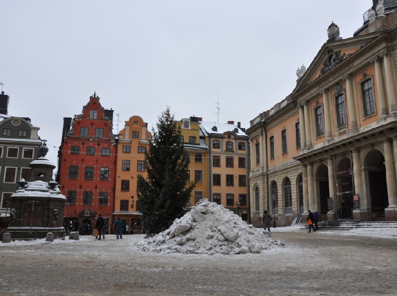 Photo Wintertime in the centre of Stockholm different