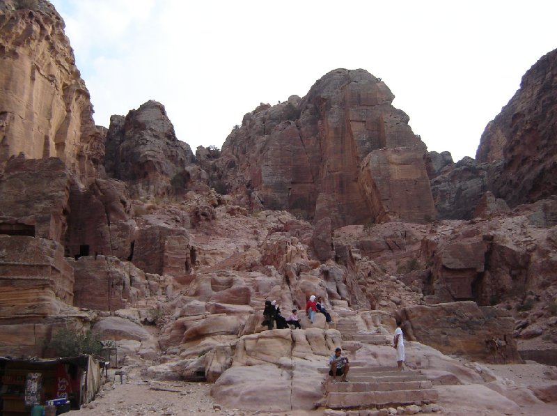 Photo The great temple of Petra scenery