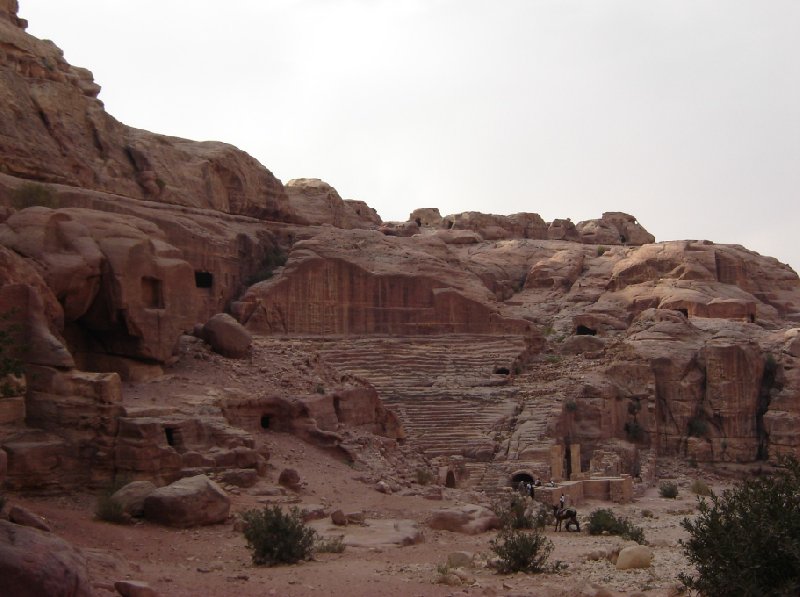 Photo The great temple of Petra carved