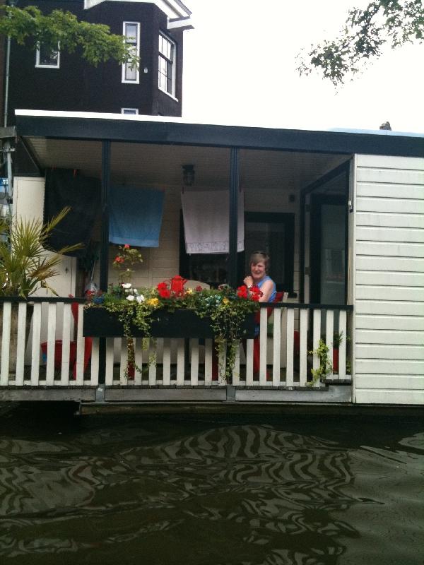 Photo Amsterdam canal boat rides excited