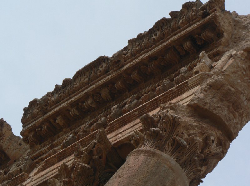 Photo The Roman temple ruins of Baalbek hitoric