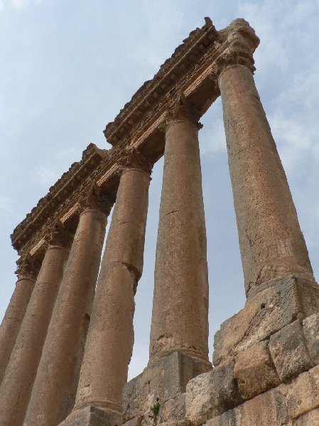 Photo The Roman temple ruins of Baalbek temples