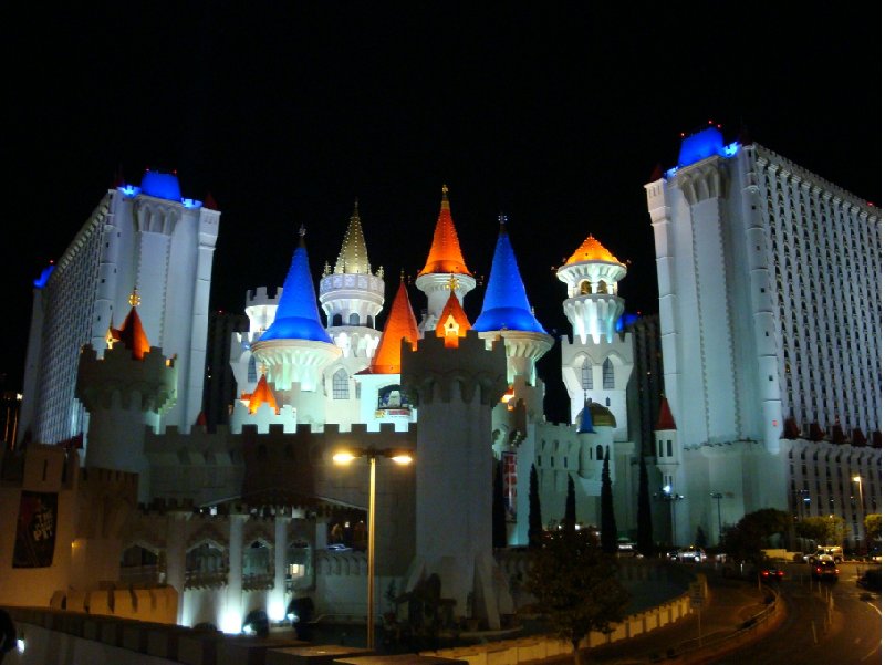 The Excalibur by night, Las Vegas United States