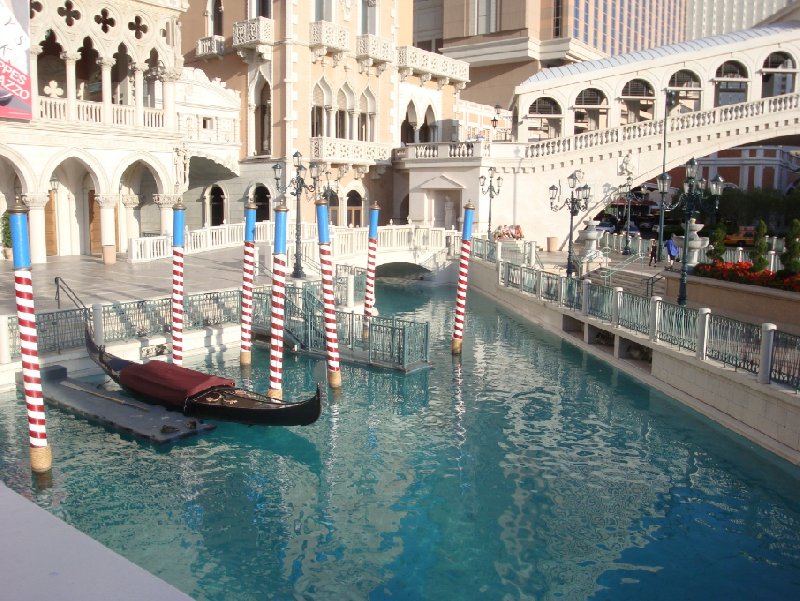 The gondels at The Venetian, Las Vegas United States