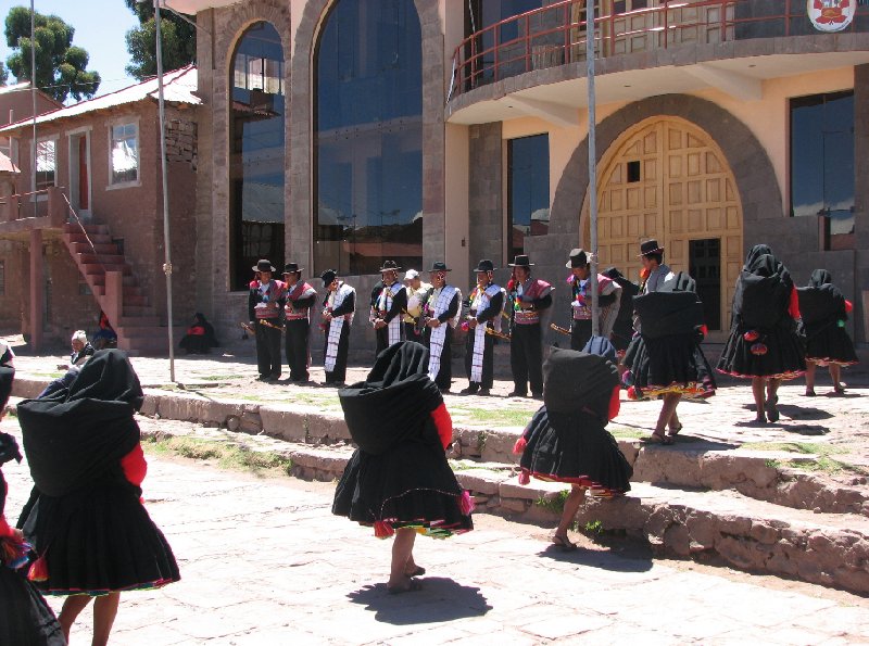 Photo Taquile Island Lake Titicaca textile