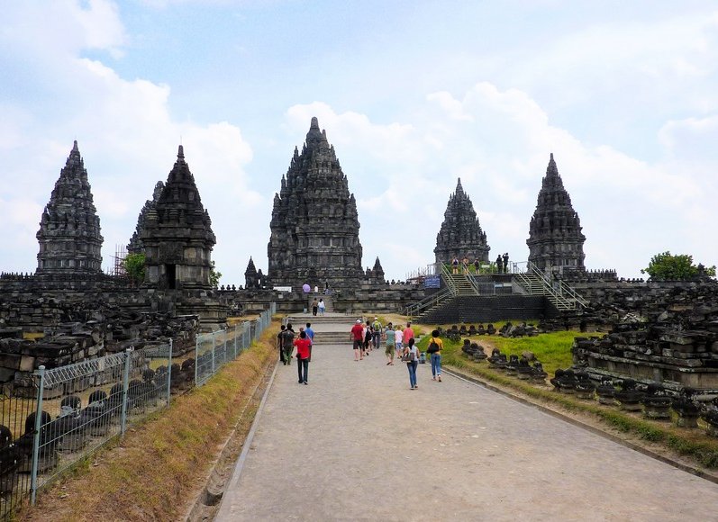 The Prambanan temple complex Indonesia Pictures