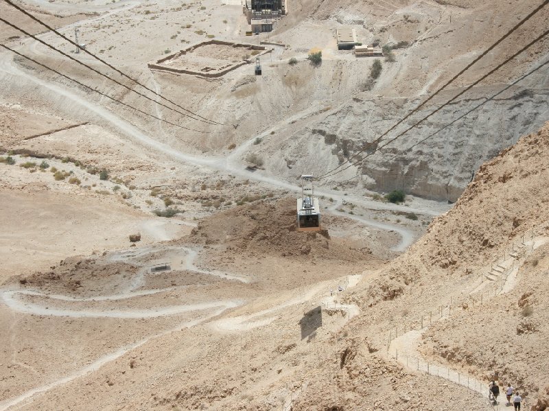 Photo Masada Israel cable car stopped