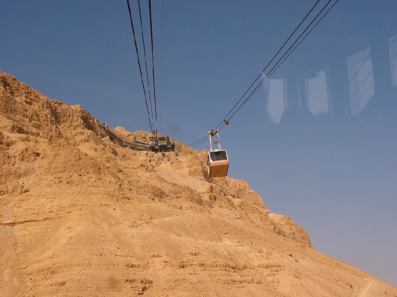 Photo Masada Israel cable car ancient