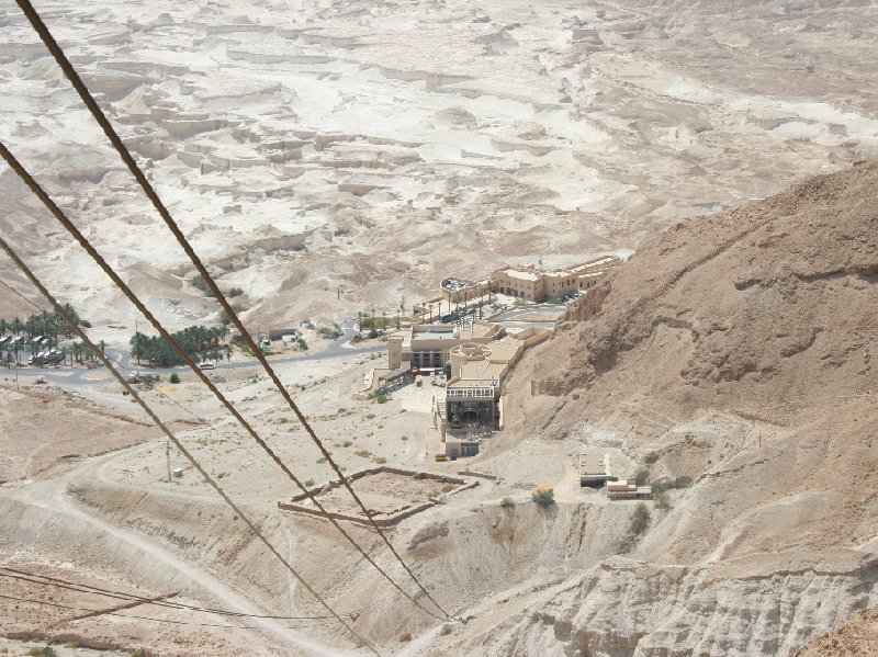 Photo Masada Israel cable car fortifications