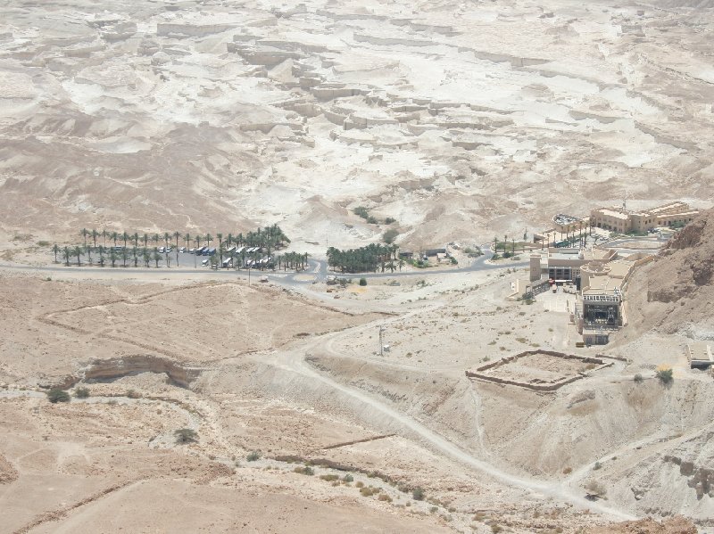 Photo Masada Israel cable car towers