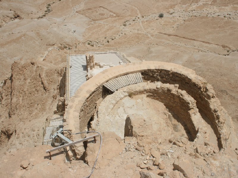 Photo Masada Israel cable car overlooking