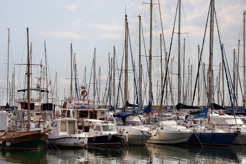 The harbour of Cagliari Italy Photo