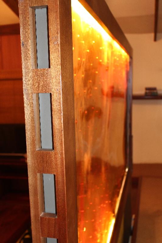 Resin shield with infused coffee beans, Tanzania