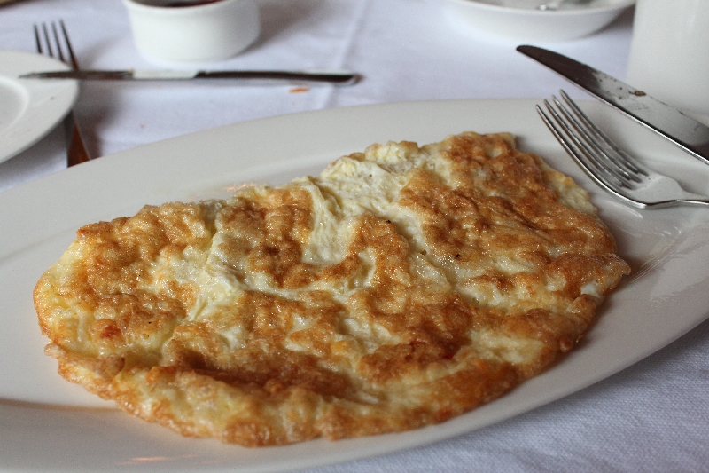 Omelette at Arusha Coffee Lodge, Arusha Tanzania