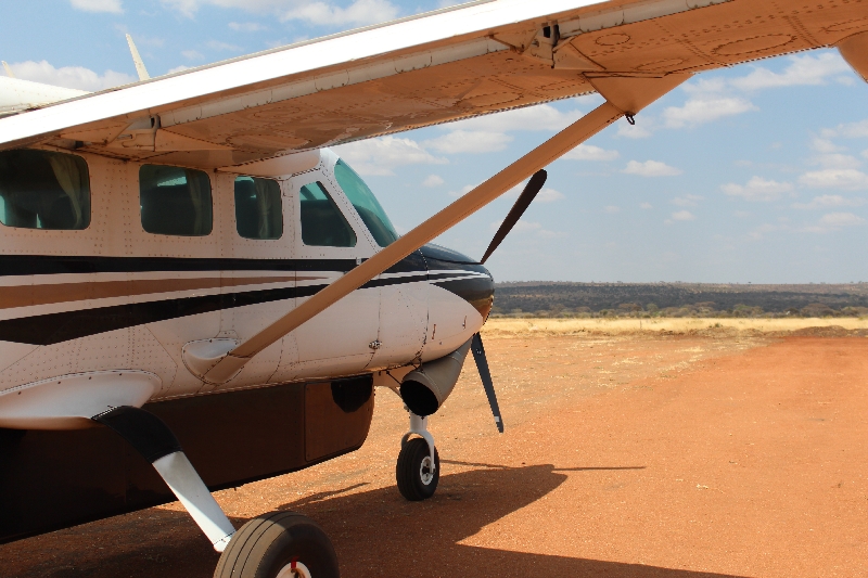 Arriving at the Kuro Airstrip in Tarangire NP, Tanzania