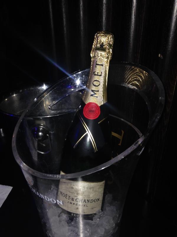 Moet Champagne at Little Buddha, Amsterdam Netherlands