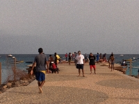 The beach