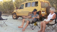 Chilling after some mud crabbing