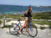Biking around Rottnest Island