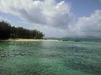 Arriving by ferry to Green Island