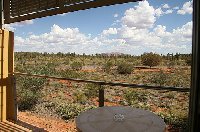 Balcony overlooking Uluru at Desert Gardens