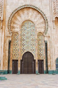 The Entrance of the Hassan II Mosque