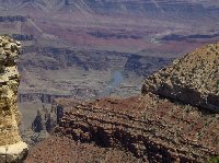Looking out from the Grand Canyon skywalk