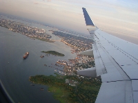 The view from the plane arriving in Rome