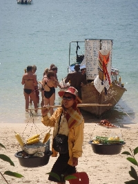 Drinks and snacks on Railay Beach