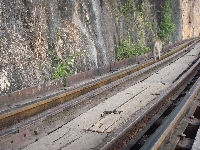 The Railway close to the temple