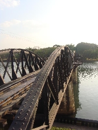 The River Kwai Bridge in Kanchanaburi