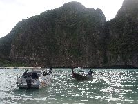 Longtail boats on Ko Phi Phi