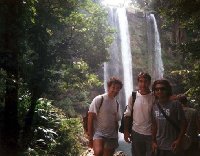 At the Misol-Ha Waterfalls.