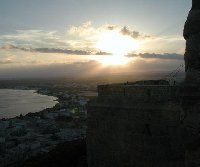 Sunset over Tunis.