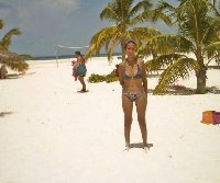 The beach of Playa Sirena.