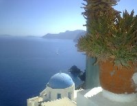 Photos of Santorini in Greece.