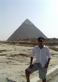 The pyramids in Egypt.