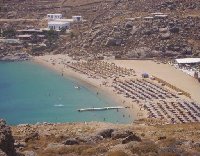 Looking down on Super Paradise beach.