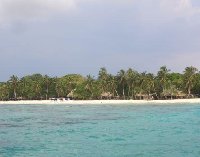 The beach in Cartagena, Colombia