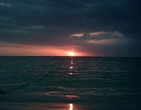 Sunset over Negril, Jamaica.