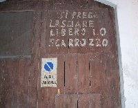 Street signs in Sicily.