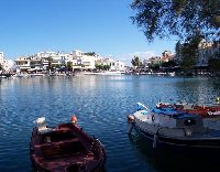 Pictures of the typical Greek boats on the island of Crete.