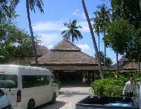 The airport of Ko Samui, Thailand.