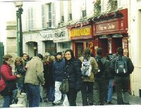 French quarter of Montmartre in Paris.