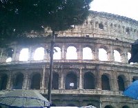 Photo of the Colosseum in Rome, Italy.