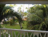 The view from my appartment in Las Terrenas.