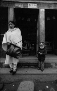 A Nepalese mother and her son, Anapurna.
